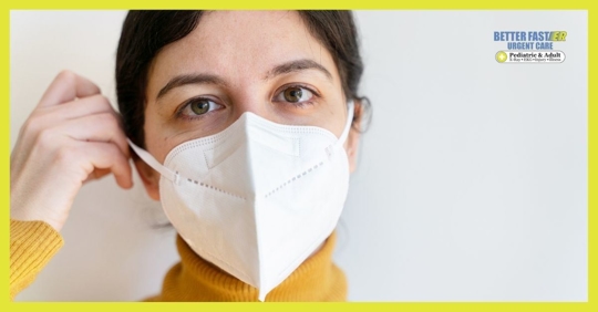 woman in a mask